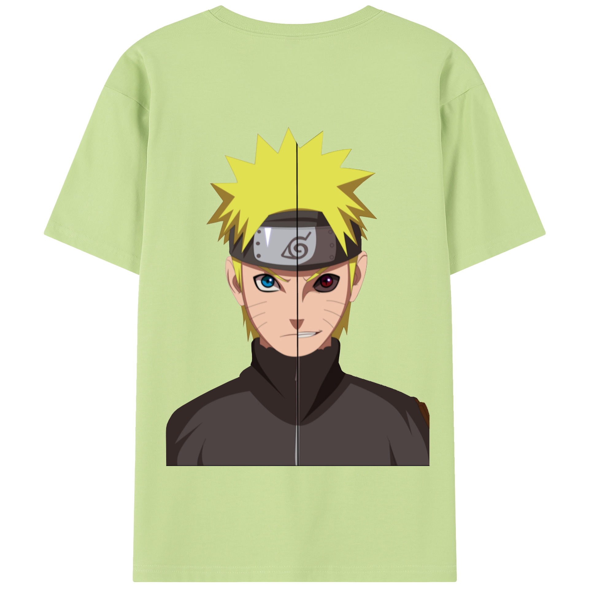 （画像用） NARUTO -ナルト- うずまき ナルト Uzumaki Naruto 綿100％半袖Tシャツ（背面プリント）